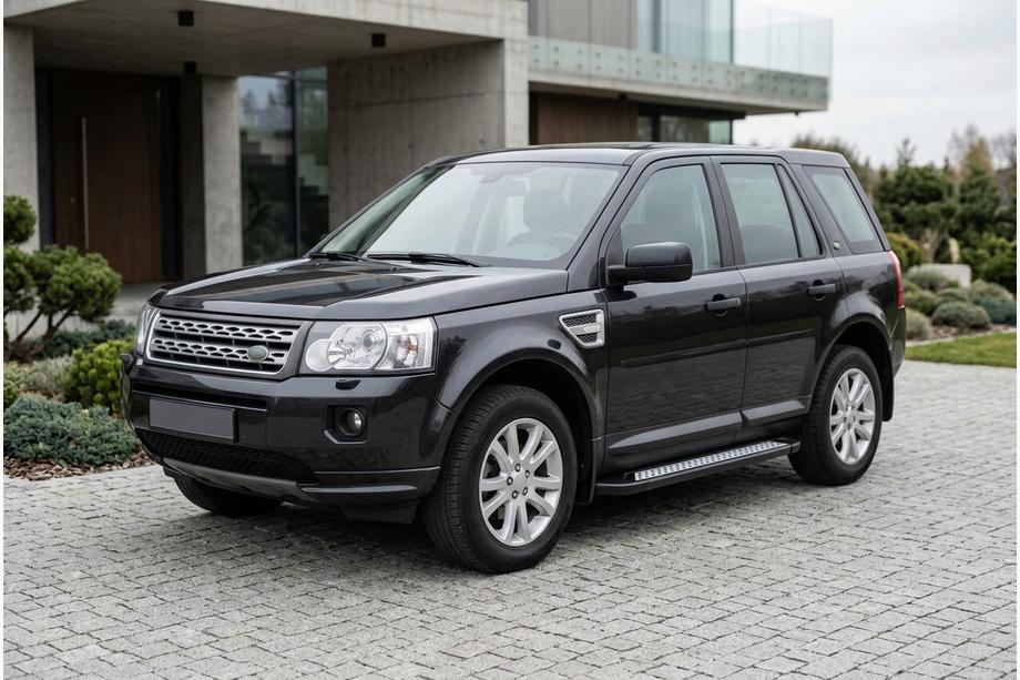 Land Rover Freelander II 2006–2014 гг. Боковые Подножки New Vision Black (2 шт, Алюминий) Image
