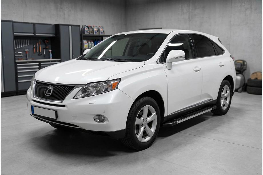 Lexus RX 2009-2015 гг. Боковые Подножки RedLine V1 (2 шт, Алюминий) Image