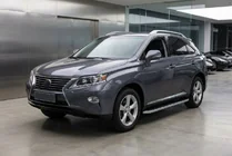 Lexus RX 2009-2015 гг. Боковые Подножки Tayga Grey (2 шт, Алюминий) фото 1