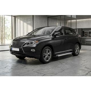 Боковые Подножки New Vision Grey (2 шт, Алюминий) Lexus RX 2009-2015 гг. фото 1