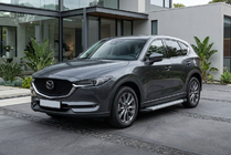 Mazda CX-5 2017–2025 гг. Боковые Подножки New Vision Grey (2 шт., Алюминий) фото 1