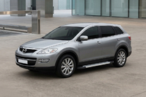 Mazda CX-9 2007-2016 гг. Боковые Подножки New Vision Grey (2 шт., Алюминий) фото 1