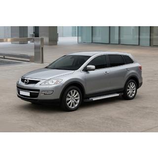 Боковые Подножки New Vision Grey (2 шт., Алюминий) Mazda CX-9 2007-2016 гг. фото 1
