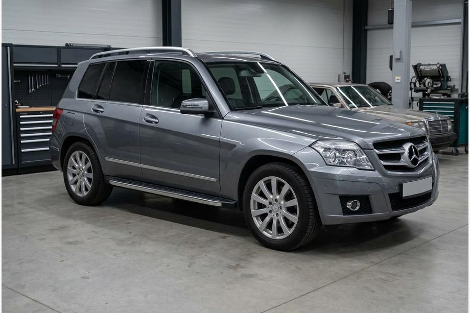 Mercedes GLK сlass X204 2008-2015 гг. Боковые Подножки BlackLine (2 шт., Алюминий) Image