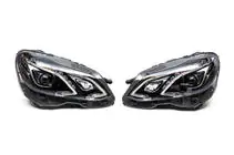 Mercedes E-class W212 2009-2016 гг. Передние фары (2 шт., рестайлинг, с блоками управления) фото 10