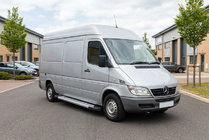 Mercedes Sprinter W901/902/903/904/905 1995–2006 гг. Боковые Подножки New Vision Grey (2 шт., Алюминий) Длинная База фото 1