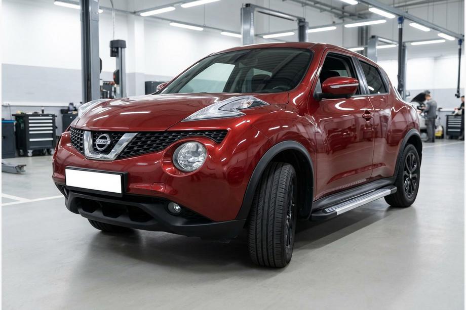 Nissan Juke 2010-2019 гг. Боковые Подножки New Vision Grey (2 шт., Алюминий) Image