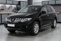 Nissan Murano 2008-2014 гг. Боковые Подножки Tayga Black (2 шт., Алюминий) фото 1