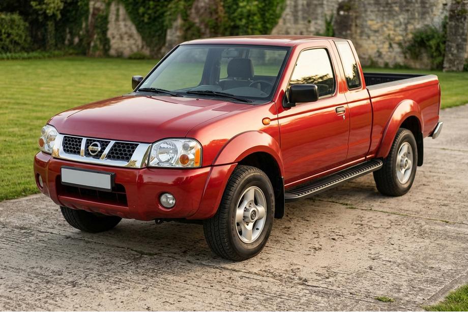 Nissan NP300 1999-2015 гг. Боковые Подножки Tayga Black (2 шт., Алюминий) Image