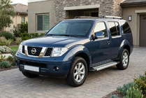 Nissan Pathfinder R51 2005-2014 гг. Боковые Подножки New Vision Grey (2 шт., Алюминий) фото 1