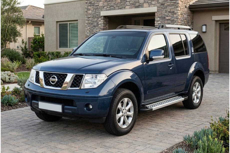 Nissan Pathfinder R51 2005-2014 гг. Боковые Подножки New Vision Grey (2 шт., Алюминий) Image