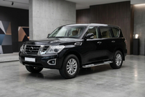 Nissan Patrol Y62 2010-2024 гг. Боковые Подножки Tayga V2 (2 шт., Алюминий) фото 1