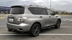 Nissan Patrol Y62 2010-2024 гг. Боковые Подножки New Vision Grey (2 шт., Алюминий) фото 5