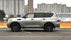 Nissan Patrol Y62 2010-2024 гг. Боковые Подножки New Vision Grey (2 шт., Алюминий) фото 10