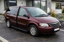 Chrysler Voyager 2001-2007 гг. Боковые пороги Bosphorus Black (2 шт., алюминий) фото 1