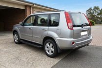Nissan X-trail T30 2002-2007 гг. Боковые Подножки Allmond Black (2 шт., алюминий) фото 1