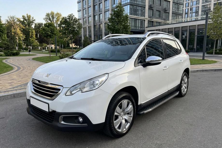Peugeot 2008 2013-2019 гг. Боковые Подножки BlackLine (2 шт., Алюминий) Image