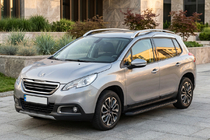 Peugeot 2008 2013-2019 гг. Боковые Подножки Tayga Black (2 шт., Алюминий) фото 1