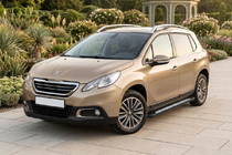 Peugeot 2008 2013-2019 гг. Боковые пороги New Vision Black (2 шт., алюминий) фото 1