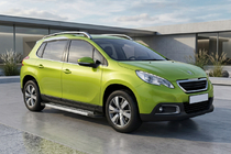 Peugeot 3008 2008-2016 гг. Боковые Подножки New Vision Grey (2 шт., Алюминий) фото 1