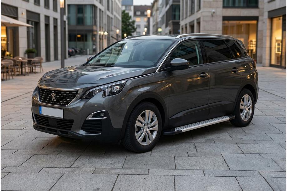 Peugeot 5008 2016-2023 гг. Боковые Подножки New Vision Grey (2 шт., Алюминий) Фото 1