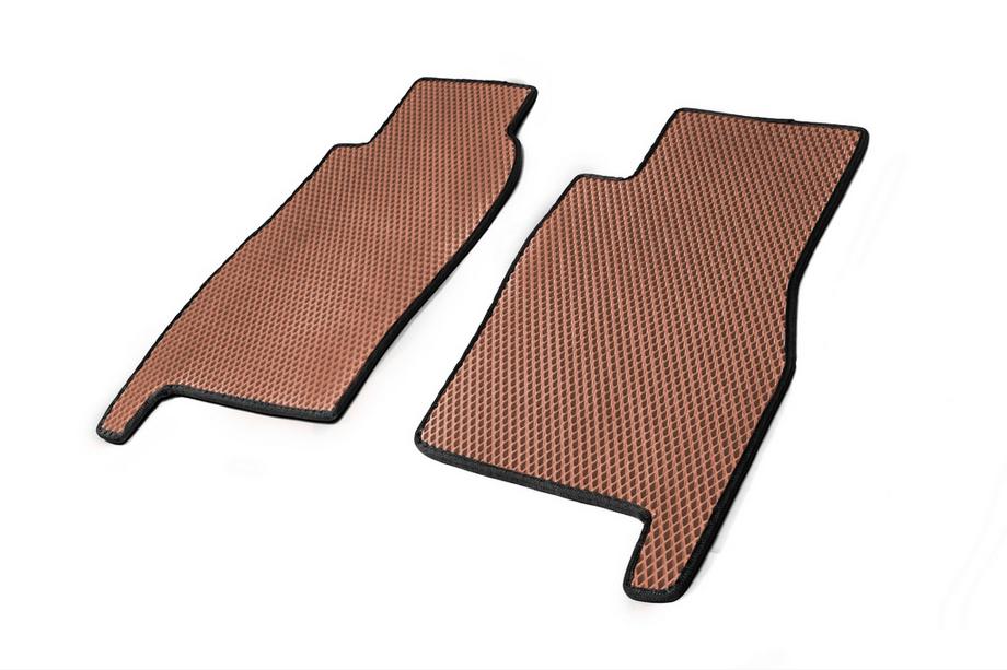 Nissan Patrol Y61 1997-2011 гг. Коврики EVA (кирпичные) Короткий, комплект 5 штук (передние и задние) Фото 4