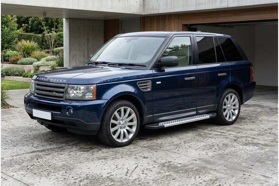 Range Rover Sport 2005-2013 гг. Боковые Подножки New Vision Grey (2 шт., Алюминий) Image