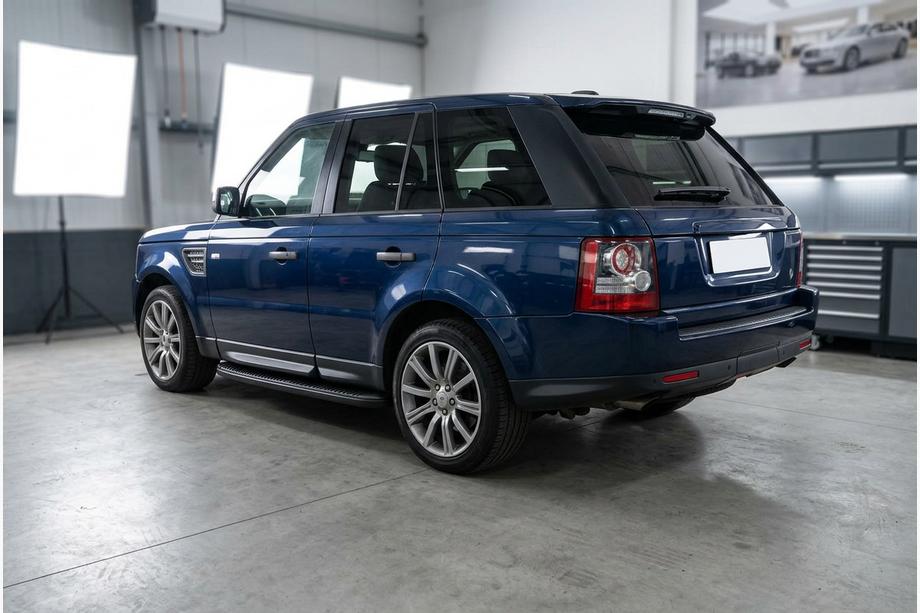 Range Rover Sport 2005-2013 гг. Боковые Подножки Tayga Black (2 шт., Алюминий) Image