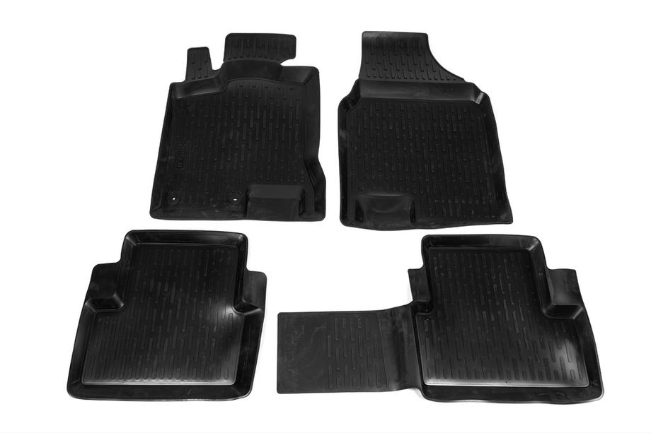 Nissan Qashqai 2010-2014 гг. Резиновые коврики (4 шт, Niken 3D) Фото 2