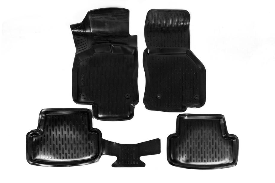 Volkswagen Golf 7/E-Golf 2012-2020 гг. Резиновые коврики (4 шт, Niken 3D) Image