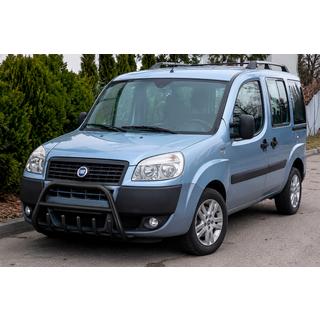 Кенгурятник WT004 Черный Fiat Doblo I 2005-2010 гг. фото 1