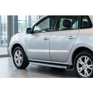 Боковые Подножки BlackLine (2 шт., Алюминий) Renault Koleos 2008-2016 гг. фото 1