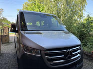 Mercedes Sprinter W907/W910 2018- гг. Хром накладки на решетку (широкая модель, 6 шт) фото 2