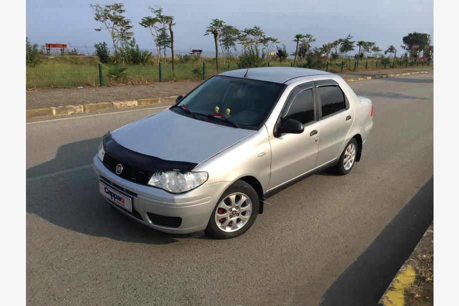 Fiat Albea 2002-2012 гг. Дефлектор капота EuroCap Фото 2