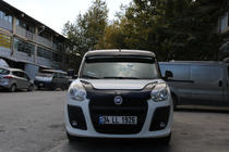Fiat Doblo II 2010-2022 гг. Козырек на лобовое стекло (черный глянец, 5мм) фото 10