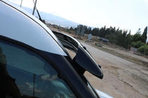 Fiat Doblo II 2010-2022 гг. Козырек на лобовое стекло (черный глянец, 5мм) фото 6