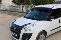 Opel Combo 2012-2018 гг. Козырек на лобовое стекло (черный глянец, 5мм) фото 12