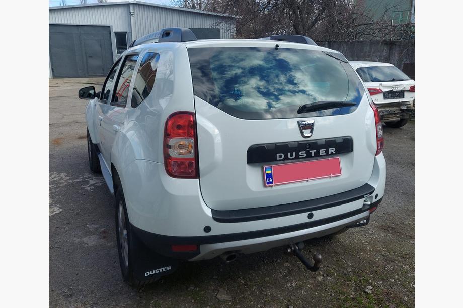 Renault Duster 2008–2017 гг. Накладка на задний бампер EuroCap (ABS) Фото 2