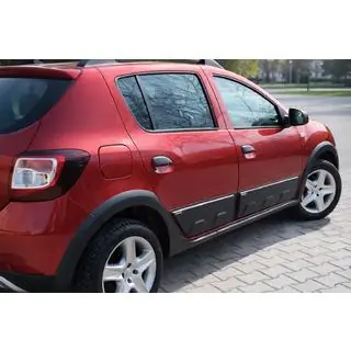 Молдинги на двери (4 шт, ABS) Renault Sandero 2013-2022 гг. фото 1
