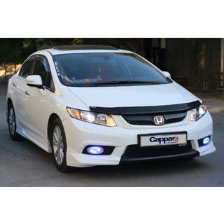 Дефлектор капота (EuroCap) Honda Civic Sedan IX 2011-2016 гг. фото 2