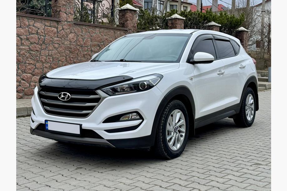 Hyundai Tucson TL 2016-2021 гг. Дефлектор капота (EuroCap) Фото 5