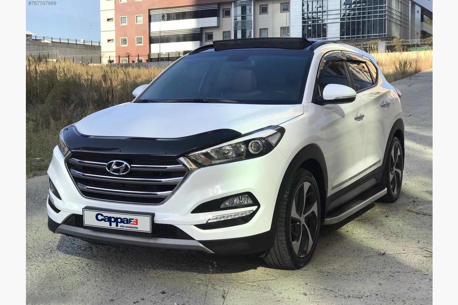 Hyundai Tucson TL 2016-2021 гг. Дефлектор капота (EuroCap) Фото 9