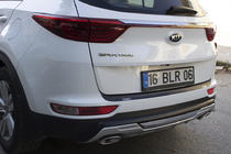 Kia Sportage 2015-2021 гг. Накладка на задний бампер EuroCap 2015-2018 (ABS) фото 8
