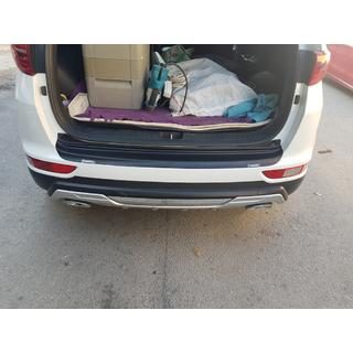 Накладка на задний бампер EuroCap 2015-2018 (ABS) Kia Sportage 2015-2021 гг. фото 2