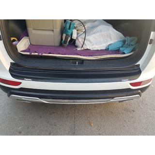 Накладка на задний бампер EuroCap 2015-2018 (ABS) Kia Sportage 2015-2021 гг. фото 3