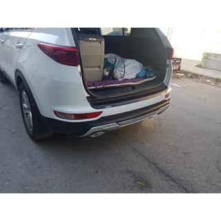Накладка на задний бампер EuroCap 2015-2018 (ABS) Kia Sportage 2015-2021 гг. фото 4