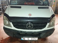 Mercedes Sprinter W906 2006–2018 гг. Дефлектор капота под карбон 2006-2013 (EuroCap) фото 3