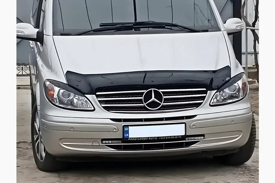 Mercedes Viano 2004-2014 гг. Дефлектор капота (2003-2010, EuroCap) Image