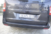 Mercedes Vito/V-class W447 2014- гг. Накладка на задний бампер EuroCap (ABS) фото 5