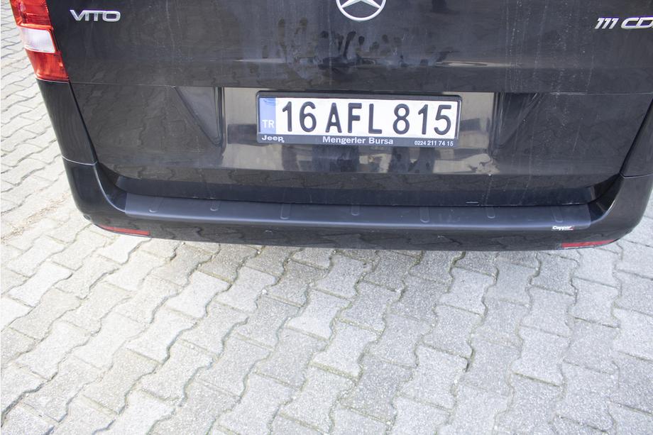 Mercedes Vito/V-class W447 2014- гг. Накладка на задний бампер EuroCap (ABS) Фото 3
